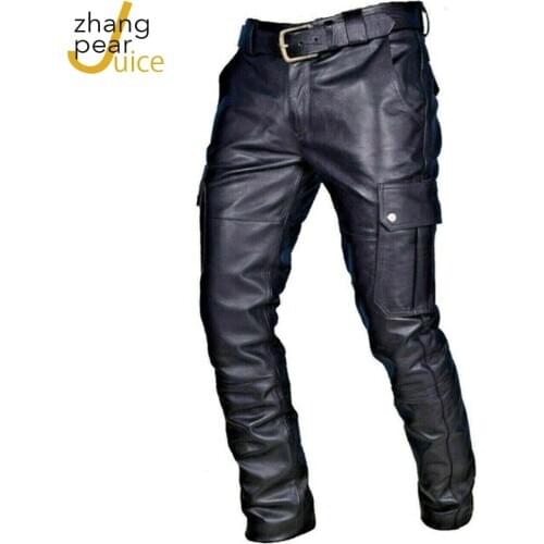 Zhang Pear Juice Mens Leather Pants