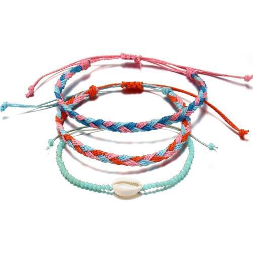 ASHMITA 2019 Woven Bohemian Shell Bracelet Young Fashion Gift For Women Men Beach Bracelets Couple Jewellery Beautiful