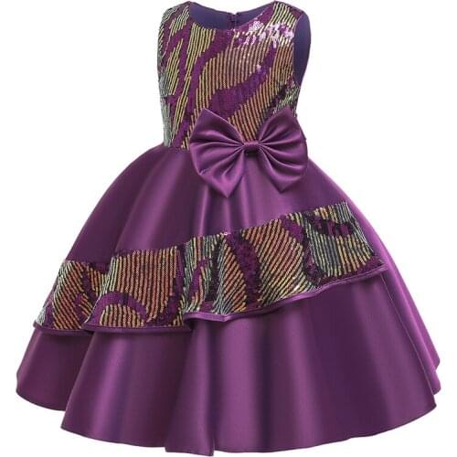 3-10Y Summer Pageant Sequin Dress Girl Kids Dresses For Girls Gown Children Clothing Party Evening Dress Elegant Princess Dress