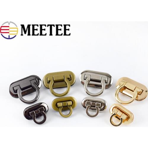 2pcs 30X15mm/42X21mm Metal Turn Lock Snap for Handbag Bag Twist Locks Clasps Closure DIY Buckle Hardware Accessories KY618