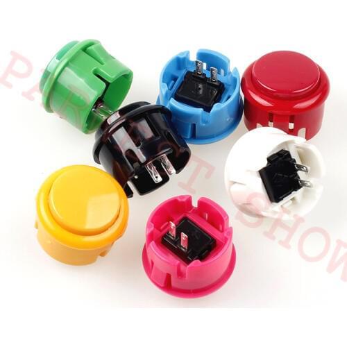 20PCS/LOT 24mm/30mm Round Push Button Baolian arcade button sanwa style buttons for arcade game machine DIY arcade parts