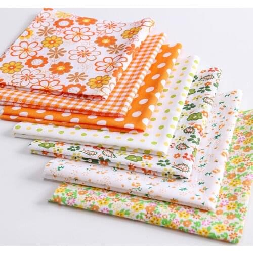 7Pcs/Set 25X24 Cm Printed Cloth Cotton Fabric ewing Quilting Fabrics DIY Handmade Patchwork Needlework Accessories