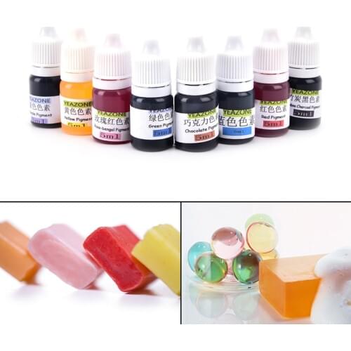 8 Colors Handmade Soap DYE Pigments Colorant Toolkit Materials Hand Made Soap Base Colour Liquid Pigment 5ml