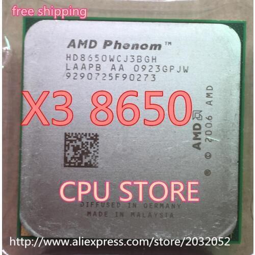 AMD Phenom X3 8650 x3 8650 2.3GHz Triple Core Processor Socket AM2/AM2+ 940-pin cpu, 95W L3=2M(working 100% Free Shipping)