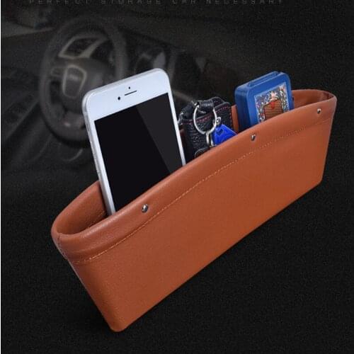 Car storage bag leather car seat clearance storage box for Peugeot 206 207 208 301 307 308 407 2008 3008 4008
