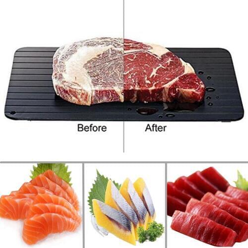 Fast Defrosting Tray Thaw Frozen Food Meat Fruit Quick Defrosting Plate Board Defrost Kitchen Gadget Tool Kitchen Defrost Supply