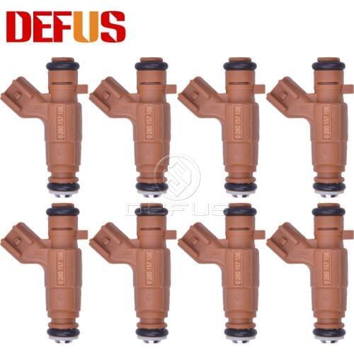 DEFUS 8pcs 0280157106 500cc/min Bico Fuel Injector Nozzle For Cadillac Saab 2.8L 12625902 0 280 157 106 High Performance Values