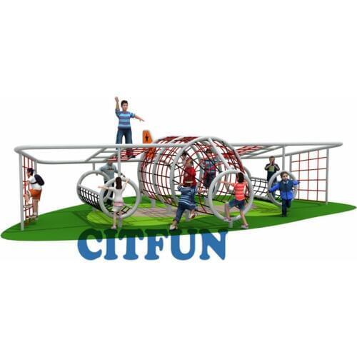 2019 New Design Rope Climber children outdoor climbing set play equipment ,Outdoor Playground Web climber OP19-179A
