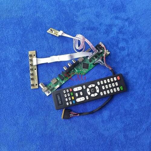 Display controller drive board VGA USB AV HDMI-compatible LED LCD 1366*768 LVDS 40-Pin Analog signal For HB156WX1/HT156WXB Kit