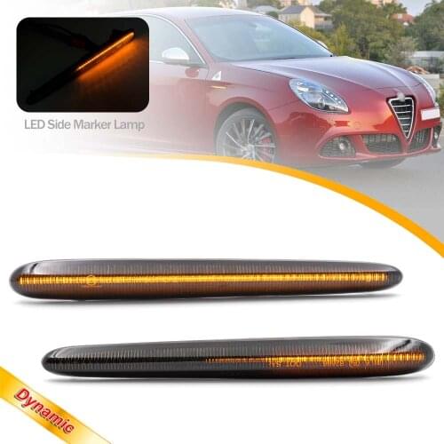 For Alfa Romeo Giulietta 940 Juliet Sprint Veloce Dynamic LED Side Marker Lights Turn Signal Blinker Canbus Error Free 2010-2021