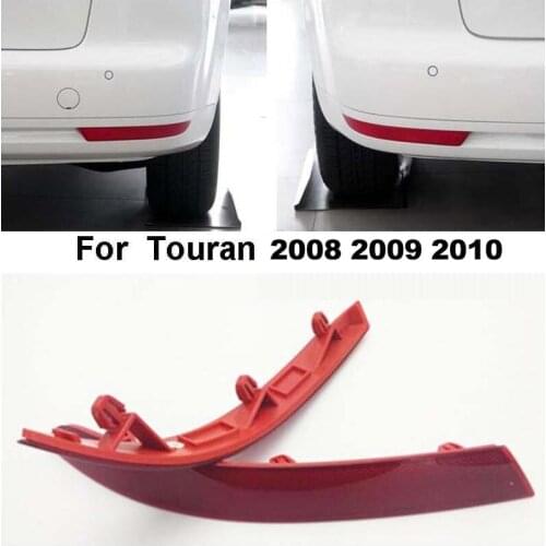 For Volkswagen Touran 2008 2009 2010 Red Rear Bumper Reflector Brake Lamp False Light Decorative Lights for Touran 2008~2010