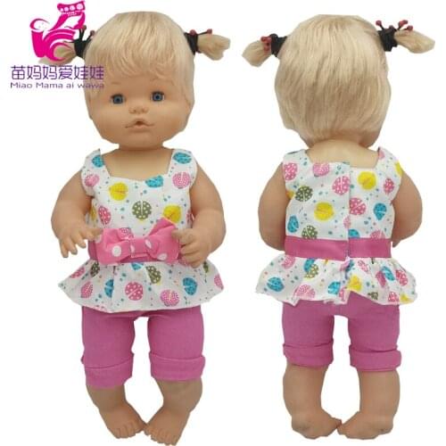 40 Cm Nenuco Doll Summer Shirt Ropa Y Su Hermanita 17" Baby Doll Clothes Outwear Children Gifts