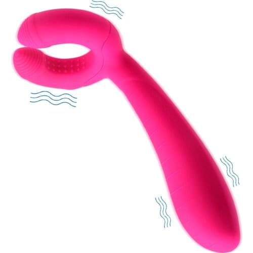 Penis Massager Double Penetration Big Dildo Vibrator Sex Toy for Women Men Couples 7 Vibration Nipple Clitoris Vagina Stimulator