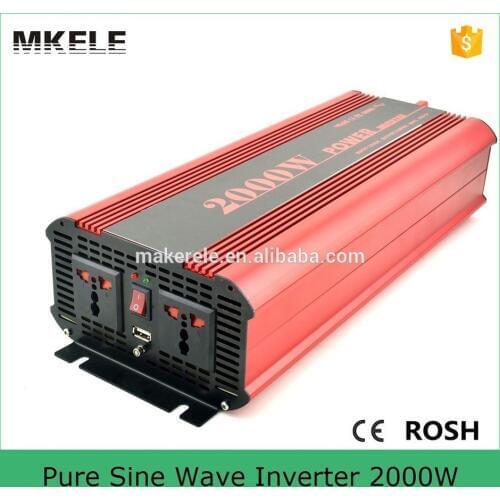 MKP2000-122R high efficiency dc to ac pure sine wave power inverter 12v 220v 2000w power inverter for household