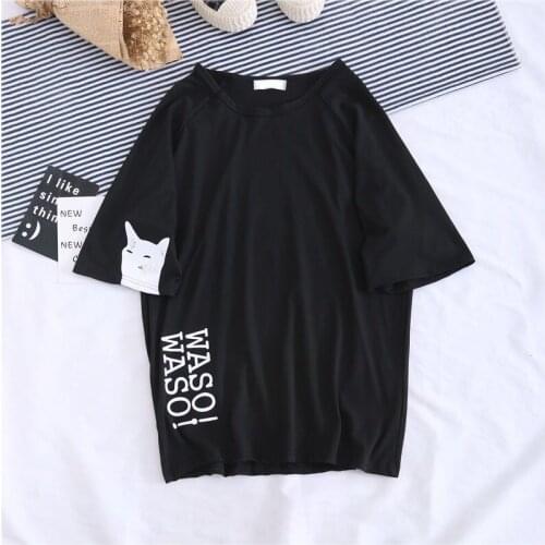 Mens Summer T Shirt Korean Version Of Loose O Neck T-shirt Printing Student Boy Hip Hop Short Sleeve Tops Men Harajuku Tshirt