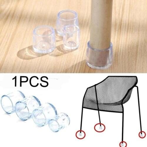 1 PCS 14-40mm Transparent Rubber Floor Chair Anti Scratch Protector Cap Furniture Table Ferrul
