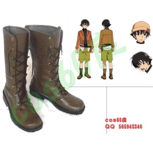 Future Diary Mirai Nikki Yukiteru Amano Cosplay Shoes Long Boots S008