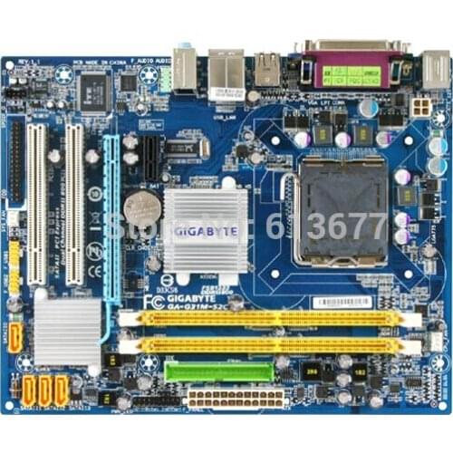 Original motherboard for Gigabyte GA-G31M-S2C G31 DDR2 LGA 775 Desktop motherborad Free shipping