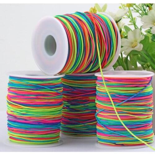 Bracelet Braided String DIY Tassels Beading String Thread Sewing Elastic Cords Threads Beads Stretch String For Bracelet Making