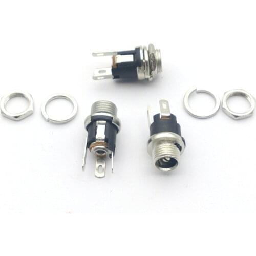 500pcs 5.5 x 2.1mm/2.5mm DC Power Jack Socket Female Panel Mount adapter