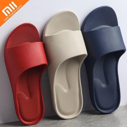 Xiaomi Fashion Sandals Men and Women Non-slip Wear-resistant EVA Thick Bottom Comfortable Home Slippers Bathroom Bath Flip Flops