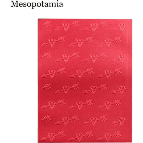 DIY Scrapbooking Heart Arrow Embossing File Templates Photo Card Making Plastic Template Arts Crafts & Sewing Embossing Folders