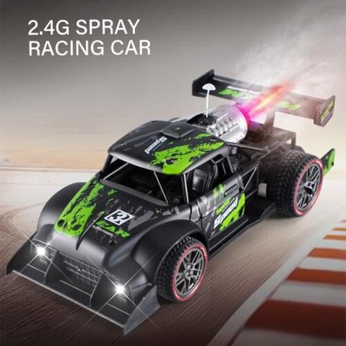 Spray RC car toy Racing car High speed drift Sports alloy chargeable cool lighting remote control children kids boys gifts