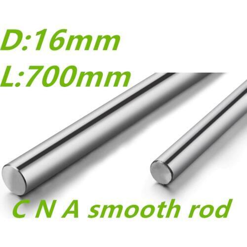 3D printer rod shaft WCS 16mm linear shaft 700mm chrome plated linear motion rail round rod shaft CNC parts SFC16