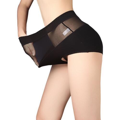 Pure cottonl High Waist Briefs Underwear Transparent Women Girls Lady Underpants Sexy Lace panties Plus Size Seamless Lingerie