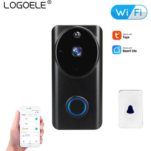 Tuya WiFi Smart Security Doorbell HD 1080P Wireless Visual Intercom Smartlife Motion Rainproof Work with Alexa Google Home