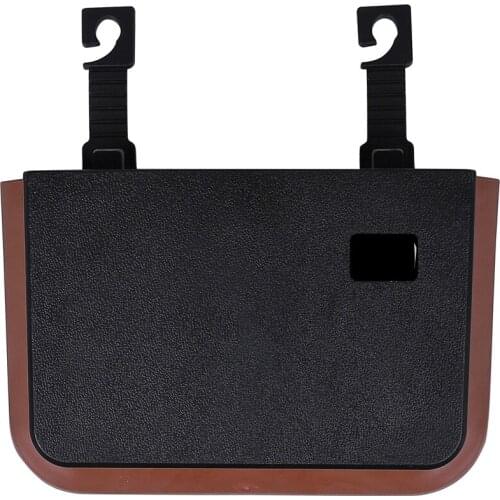 Waterproof New Upgraded Car Trash Can Seatback Organizer Expandable Hanging Back Seat Trash Bin Storage Bag Headrest Intallation