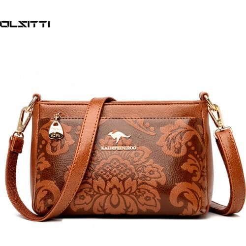 High-quality Leather Solid Color Shoulder Bags for Women 2021 Retro Small Square Bag Buckle Messenger Bag Solid Color Handbags