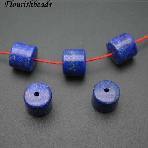 10x12mm Natural Blue Lapis Lazuli Cylinder Tube Shape Stone Spacer Loose Beads
