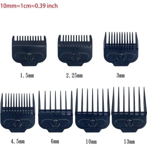 7 Pcs/set Oil Head Electric Clippers Magnet Caliper Limit Comb Hair Clipper Tooth Guides Combs Tool