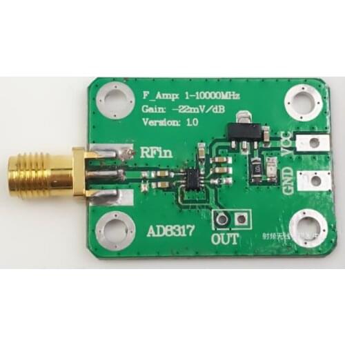AD8317 RF Logarithmic Detector Power Meter 1M---10000MHz