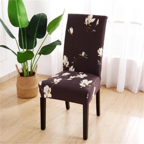 Floral Pattern Universal Spandex Stretch Chair Covers Dining Chair Seat Covers Parson Chair Slipcovers Home Decor
