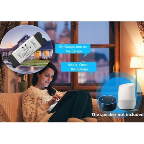 Ewelink Wireless WiFi Smart Home Switch Module WiFi Inching Relay Momentary/Self-Locking/Interlock for Alexa Google Home IFTTT