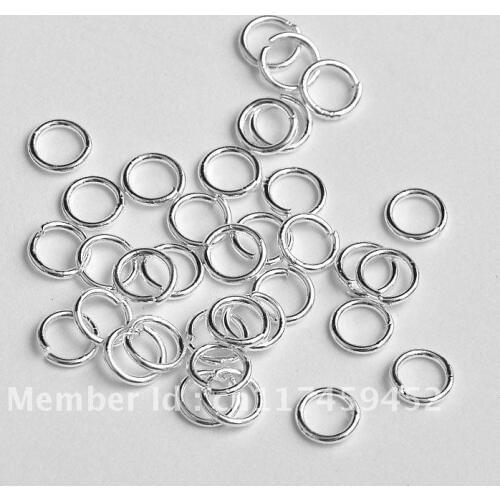Fast Shipping 5MM 200pcs Sterling Silver Open Jump Ring Silver Components DIY Jewelry 925 silver findings opening rings
