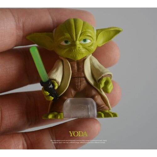 Disney 12piece Star wars Master Yoda Action Figure Dolls Toy Collection The Cute Yoda Figure Dolls Toy Birthday Gifts for Kids