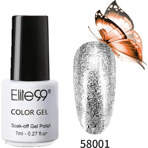 Elite99 7ml/10ml Platinum Glitter Gel Nail Polish Semi Permanent Supper Diamond UV Gel Polish Hybrid Varnish Sequin Gel Lacquer