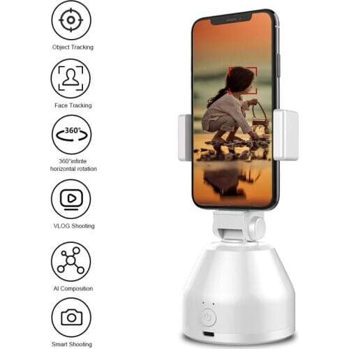Gimbal Face Object Tracking Selfie Stick Apai Genie Phone Holder For Photo Vedio Smart 360° Selfie Shooting Tracking Holder