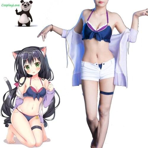 CosplayLove Princess Connect! Re:Dive Kyaru Kiruya Momochiru Swimsuit Cosplay Costume Dress Custom Made For Halloween