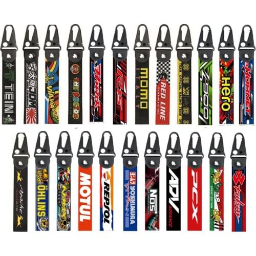 Motorcycle Car Keychain Pendant Creative Key Ring Keyring Hanging Buckle Travel Bag Universal For HRC Hornet Z900 PCX125 YZF-R15