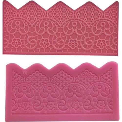 Craft Flower Vine Lace Silicone Fondant Soap 3D Cake Mold Cupcake Jelly Candy Chocolate Decoration Baking Tool Moulds FQ2357