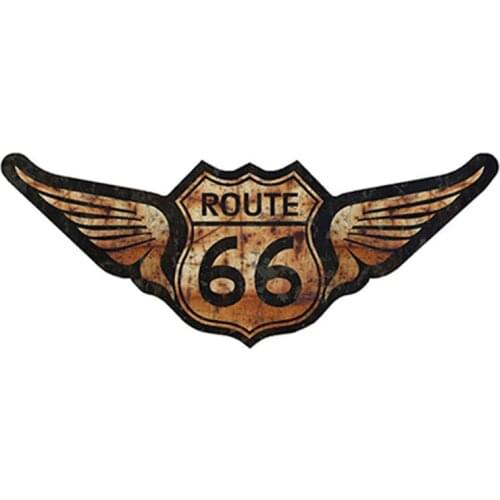 Personality Rat Rod US Highway Route 66 Car Stickers Vinyl Decal Personality Waterproof Accessories Cover Scratches Waterproof