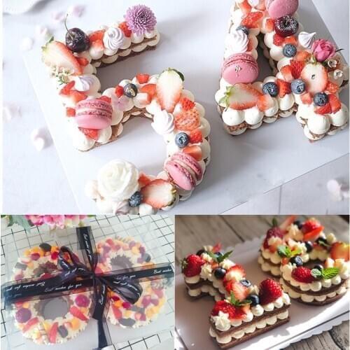 Meibum 0-8 Numbers PET Plastic Cake Molds Cream Mousse Cake Mould Event Party Birthday Anniversary Decorating Pastry Tools