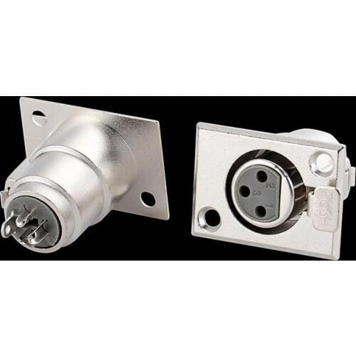 Microphone XLR 3-core Female Stage Microphone Three-core XLR Seat Audio Accessories XLR D-Panel