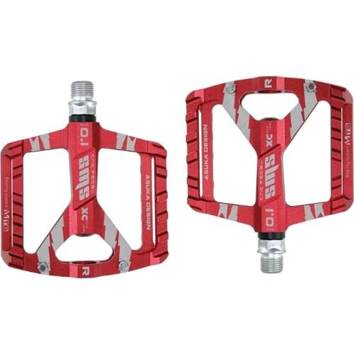 2021 New 1 Pair Bike Ultralight Non-slip Flat Pedals Aluminum Alloy Sealed Bearings Pedal