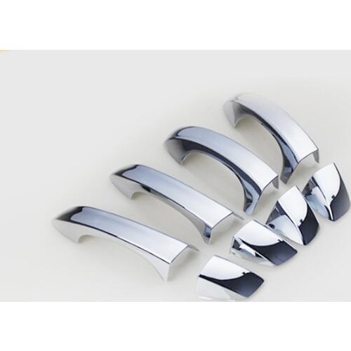 New! 8pcs ABS Car Side Door Handle Cover Decoration For Skoda Octavia MK3 A7 2015 2016