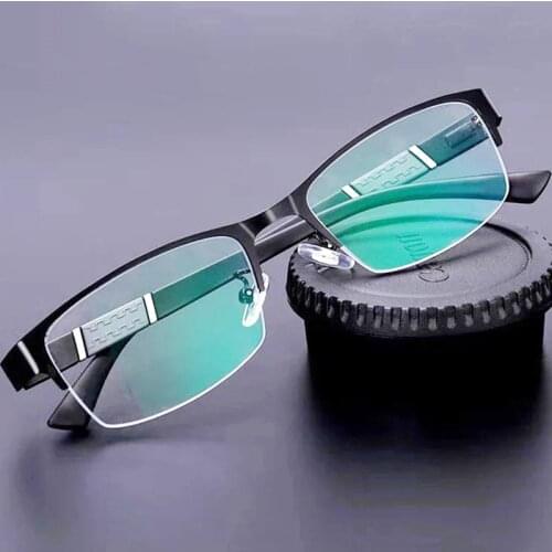 TR90 Reading Glasses Men Women Flexible Half Frame Presbyopic Glasses Ultralight Optical Computer Magnifying Diopters +1.5 +2.0